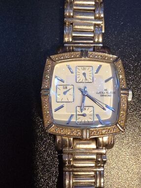 Anne Klein Vintage Diamond Accent Square Dial Women's Watch